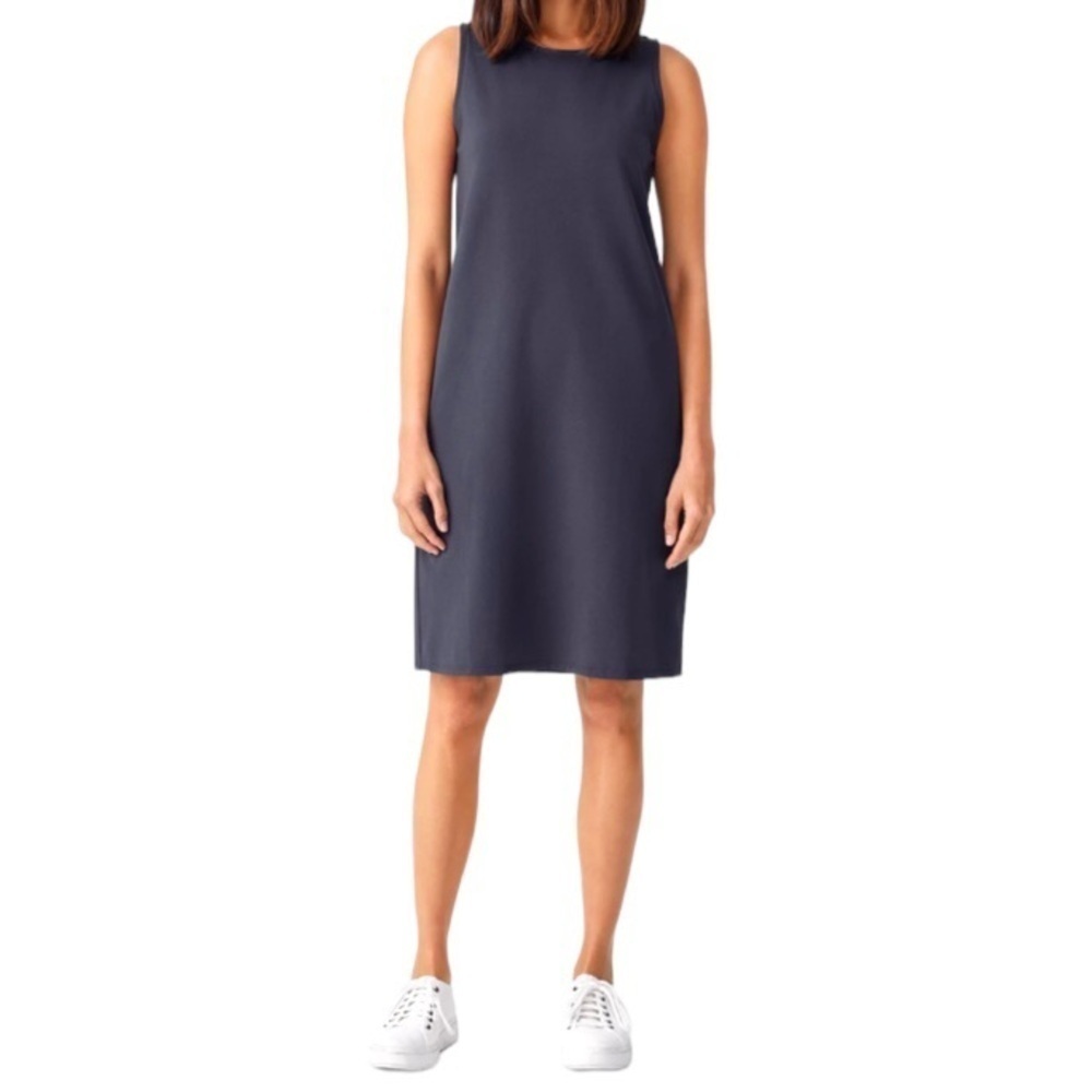 Eileen Fisher Jersey Knit Casual Dress Size XXS Color Navy MSRP $168